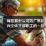 铸管股份公司致广东新兴全体干部职工的一封贺信！