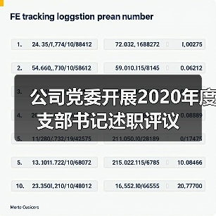 公司党委开展2020年度支部书记述职评议