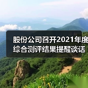 股份公司召开2021年度综合测评结果提醒谈话会（图2）