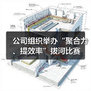公司组织举办“聚合力、提效率”拔河比赛