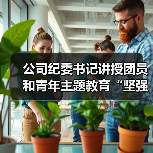公司纪委书记讲授团员和青年主题教育“坚强核心”专题团课（图3）