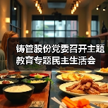 铸管股份党委召开主题教育专题民主生活会