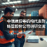 中信建投等机构代表到铸管股份公司调研交流（图3）
