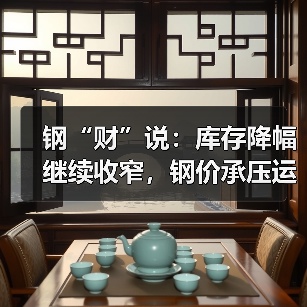 钢“财”说：库存降幅继续收窄，钢价承压运行（图2）