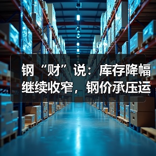 钢“财”说：库存降幅继续收窄，钢价承压运行（图4）