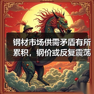 钢材市场供需矛盾有所累积，钢价或反复震荡运行（图4）