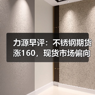 力源早评：不锈钢期货涨160，现货市场偏向稳价（图4）