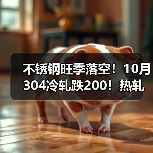 不锈钢旺季落空！10月304冷轧跌200！热轧跌更深....