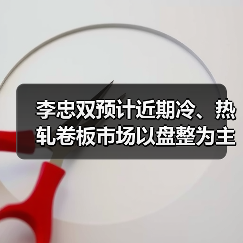李忠双预计近期冷、热轧卷板市场以盘整为主（图3）