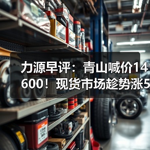 力源早评：青山喊价14600！现货市场趁势涨50调整心态（图2）