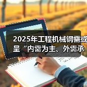 2025年工程机械钢需或呈“内需为主、外需承压”的局面（图3）