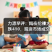 力源早评：隔夜伦镍大跌410，现货市场成交低迷（图4）