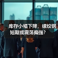 库存小幅下降，螺纹钢短期或震荡偏强？