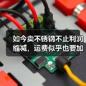如今卖不锈钢不止利润缩减，运费似乎也要加一加.....（图3）