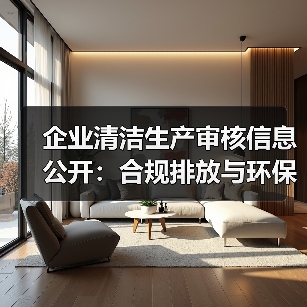 企业清洁生产审核信息公开：合规排放与环保措施详解