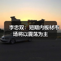 李忠双：短期内板材市场将以震荡为主