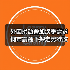 外因扰动叠加淡季需求 钢市震荡下探走势难改(图1) 外因扰动叠加淡季需求 钢市震荡下探走势难改(图1)