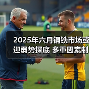 2025年六月钢铁市场或迎弱势探底 多重因素制约行情(图4) 2025年六月钢铁市场或迎弱势探底 多重因素制约行情(图4)