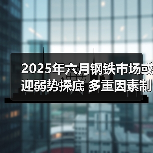 2025年六月钢铁市场或迎弱势探底 多重因素制约行情(图1) 2025年六月钢铁市场或迎弱势探底 多重因素制约行情(图1)