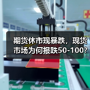 期货休市现暴跌,现货市场为何报跌50-100?(图1) 期货休市现暴跌,现货市场为何报跌50-100?(图1)