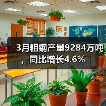 3月粗钢产量9284万吨,同比增长4.6%(图4) 3月粗钢产量9284万吨,同比增长4.6%(图4)