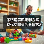 不锈钢屏风定制方案：现代空间灵活分隔艺术