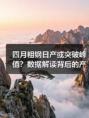 四月粗钢日产或突破峰值？数据解读背后的产能密码