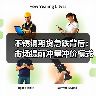 不锈钢期货急跌背后：市场提前冲量冲价模式分析