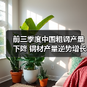前三季度中国粗钢产量下降 钢材产量逆势增长5.4%（图3）