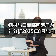 钢材出口面临回落压力?分析2025年8月出口形势(图1) 钢材出口面临回落压力?分析2025年8月出口形势(图1)