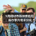 9月钢材市场供需格局:库存攀升需求分化 专家预测震荡运行(图1) 9月钢材市场供需格局:库存攀升需求分化 专家预测震荡运行(图1)