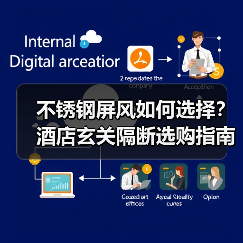 不锈钢屏风如何选择？酒店玄关隔断选购指南（图2）