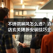 不锈钢屏风怎么选?酒店玄关隔断安装技巧全解析(图1) 不锈钢屏风怎么选?酒店玄关隔断安装技巧全解析(图1)