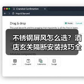 不锈钢屏风怎么选?酒店玄关隔断安装技巧全解析(图3) 不锈钢屏风怎么选?酒店玄关隔断安装技巧全解析(图3)
