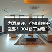 力源早评:伦镍期货齐鼓涨!304终于坐稳15000!(图1) 力源早评:伦镍期货齐鼓涨!304终于坐稳15000!(图1)