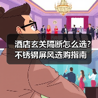 酒店玄关隔断怎么选?不锈钢屏风选购指南(图3) 酒店玄关隔断怎么选?不锈钢屏风选购指南(图3)