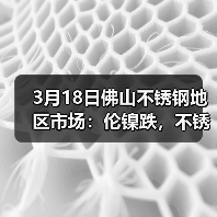 3月18日佛山不锈钢地区市场:伦镍跌,不锈钢涨,现货涨,成交却难以好转!(图4) 3月18日佛山不锈钢地区市场:伦镍跌,不锈钢涨,现货涨,成交却难以好转!(图4)