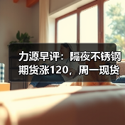 力源早评：隔夜不锈钢期货涨120，周一现货市场开门红？（图2）