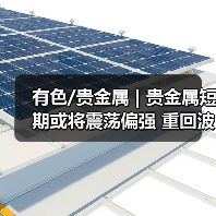 有色/贵金属 | 贵金属短期或将震荡偏强 重回波段上行格局