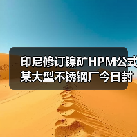 印尼修订镍矿HPM公式 某大型不锈钢厂今日封盘（图4）