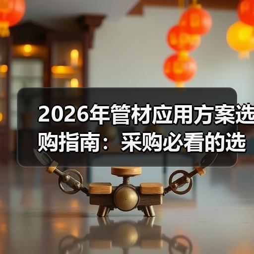 2026年管材应用方案选购指南：采购必看的选型方法与避坑要点